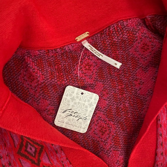 Free People Kitt Mini Dress, Berry Combo - Picture 5 of 5